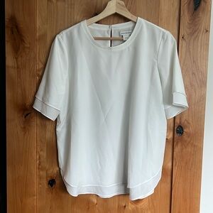Club Monaco | White draft blouse